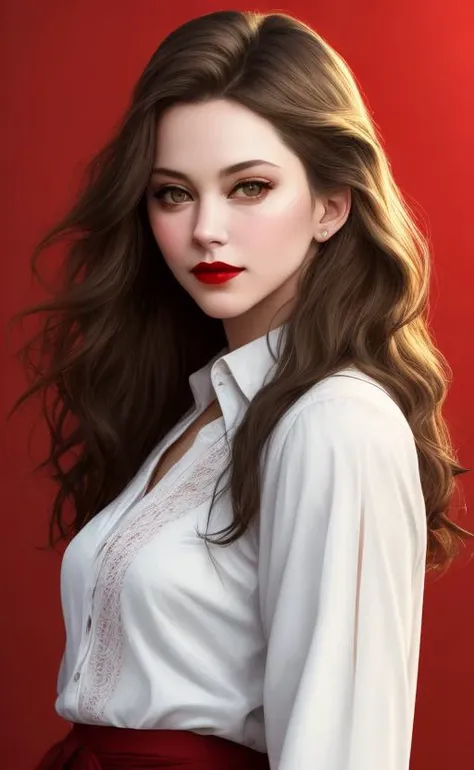 ((RAW photo, best quality)), (realistic, photo-realistic:1.3), closeup, masterpiece, an extremely delicate and beautiful, extremely detailed, CG, unity , 2k wallpaper, Amazing, finely detail, light smile, extremely detailed CG unity 8k wallpaper, huge file size, ultra-detailed, high resolution, absurdres, soft light, beautiful detailed girl, detailed fingers, extremely detailed eyes and face, beautiful detailed nose, beautiful detailed eyes, long eyelashes, light on face, looking at viewer, 1girl, (full body), ((small breasts)), realistic face, realistic body, beautiful detailed thigh, long hair, breasts, looking at viewer, red eyes, skirt, green hair, shirt, long sleeves, white shirt, pants, black skirt, blurry, lips, blurry background, black pants, red lips, lndswgnr_v1.0 <lora:noobLeyon_v1:1>