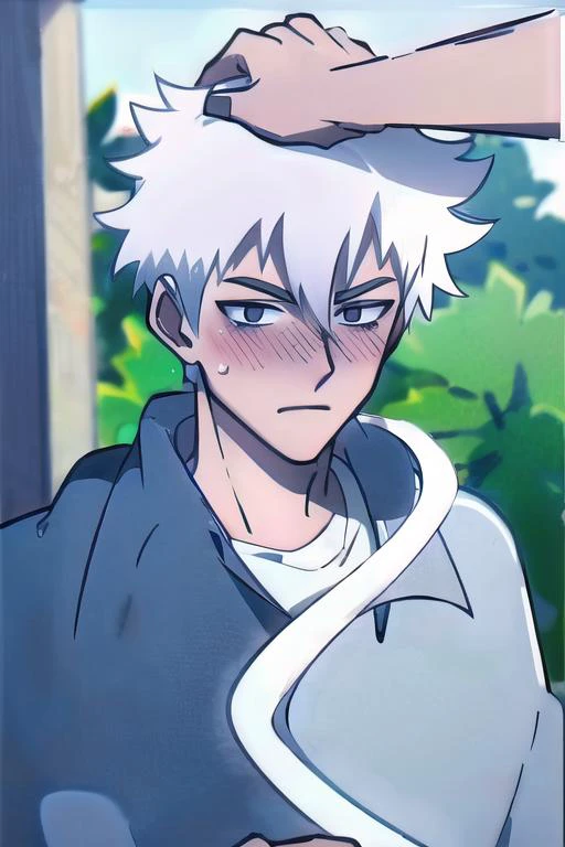 (1boy:1.3), <lora:LuGuang:0.8>, male, mature male, white hair, grey eyes,
male focus, pov, hearts, sole male, (hetero:1.5), sleepy,
blushing, flushed face, toned boy, shy,
<lora:HeadpatPOVV2:1>, IncrsHeadpatPOV, headpat, <lora:cozyblanket-nvwls-v1:1>, cozyblanket,
photorealistic,High Resolution,8k,sharp focus,depth of field, ((masterpiece)),((best quality:1.2)), <lora:add_detail:0.5>,