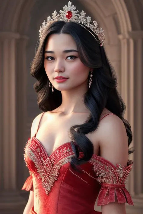Ting2ASMR as a medieval princess standing in front of a castle, princess robe, crown, masterpiece, best quality, highest quality, cinematic lighting, (volumetric lighting), extremely detailed CG unity 8k wallpaper, focused, 8k wallpaper, 4k wallpaper, extremely detailed, ultra realistic, photorealistic, sharp focus, absurdres, (HDR:1.2), (high contrast), photograph, detailed and intricate, instagram, portrait, highly detailed, digital painting, artstation, concept art, smooth, sharp focus, illustration, cinematic lighting, Style-Princess,