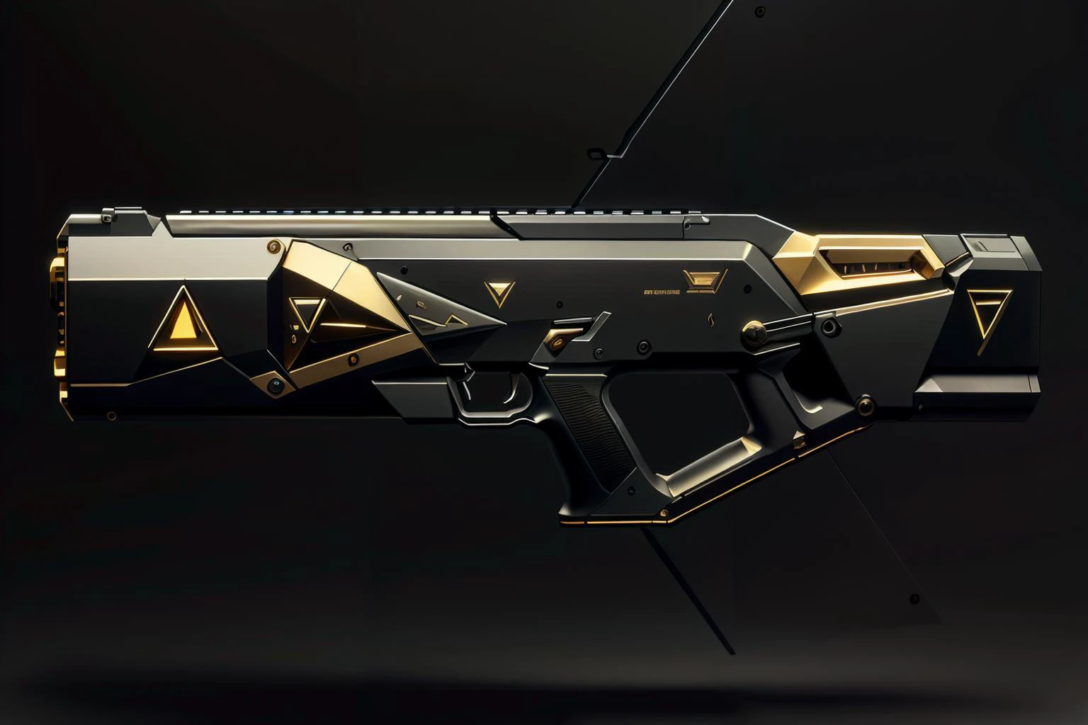 masterpiece, luxtech, rifle, scifi, cyberpunk, detailed, realistic, best quality, <lora:LuxTech:1>