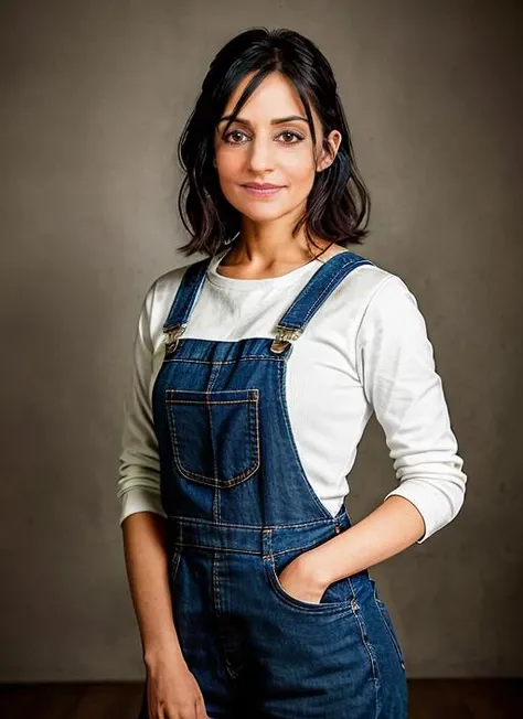 portrait of skswoman, flustered , wearing casual wear , with Blunt haircut , background bouncy castle, epic (photo, studio lighting, hard light, sony a7, 50 mm, matte skin, pores, colors, hyperdetailed, hyperrealistic), <lyco:Archie Panjabi:1.1>