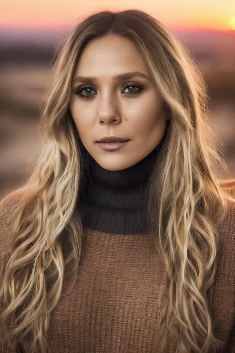 Mid-shot portrait of a beautiful (ohwx woman) <lora:olsen_lora_sdxl_v1-000009:1> in her 30s , with long hair, candid street portrait in the style of Martin Schoeller award winning, Sony a7R