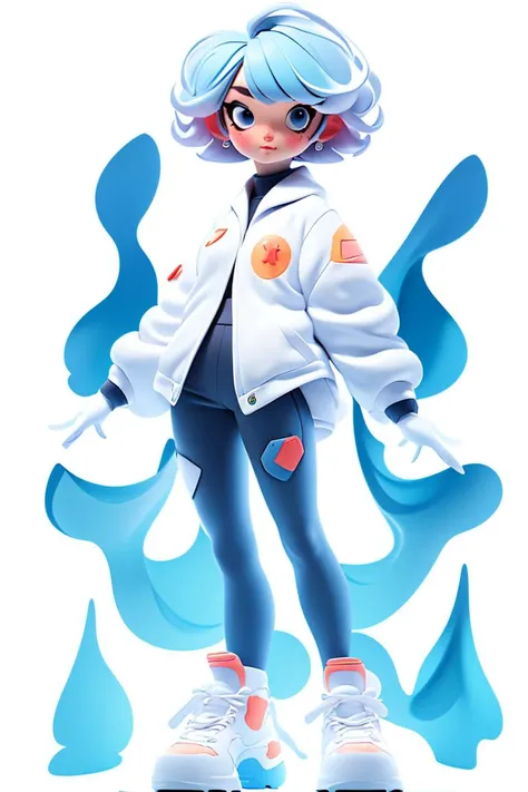 (((white background))),light blue clothes,masterpiece, best quality, 1girl, (short hair:1.5),science fiction, solo, standing, simple background ,3DMM,<lora:nijiMecha:0.3>, <lora:3DMM_V10:1>