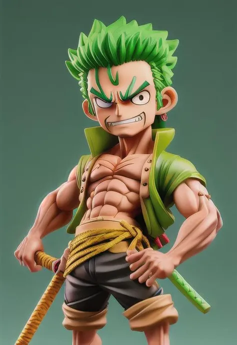 <niji-se-3d>, Roronoa Zoro, One Piece , front view