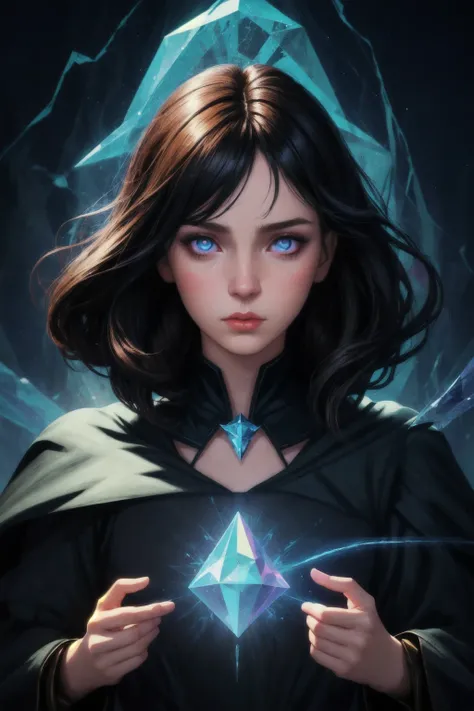 1girl, realistic face, black hair, crystal eyes, mage, casting spell, colorful
dramatic lighting
best quality, masterpiece, fantasy, negative space
(modern digital art by Amanda Clark and Andre Derain)
<lora:add_detail:1>
