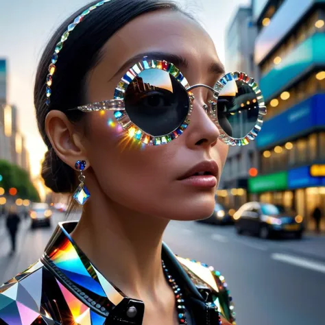 street photo of made from crystal, cs-cr1stal-v27-1000, Candid, urban, dynamic, spontaneous, storytelling, city vibes