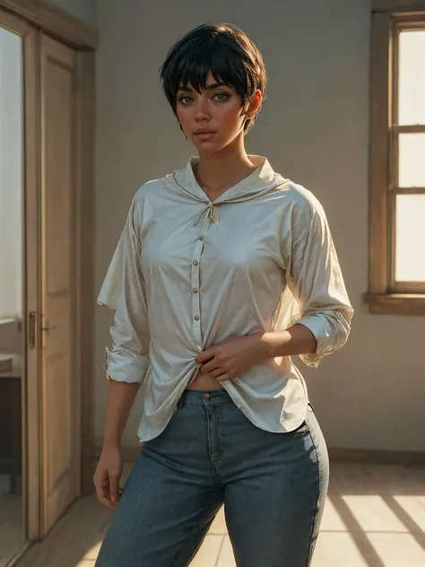 pov, 1girl,
masterpiece, best quality, intricate detail, realistic, photorealistic, 4k, high contrast, real life, <lora:add_detail:0.5>, <lora:skin_slider_v1:0.4> <lora:breastsizeslideroffset:0.2> <lora:age_slider_v6:0> <lora:weight_slider_v2:0> <lora:CascaV1:0.8> casca \(berserk\), casca \(berserk\), capelet, shirt, pants