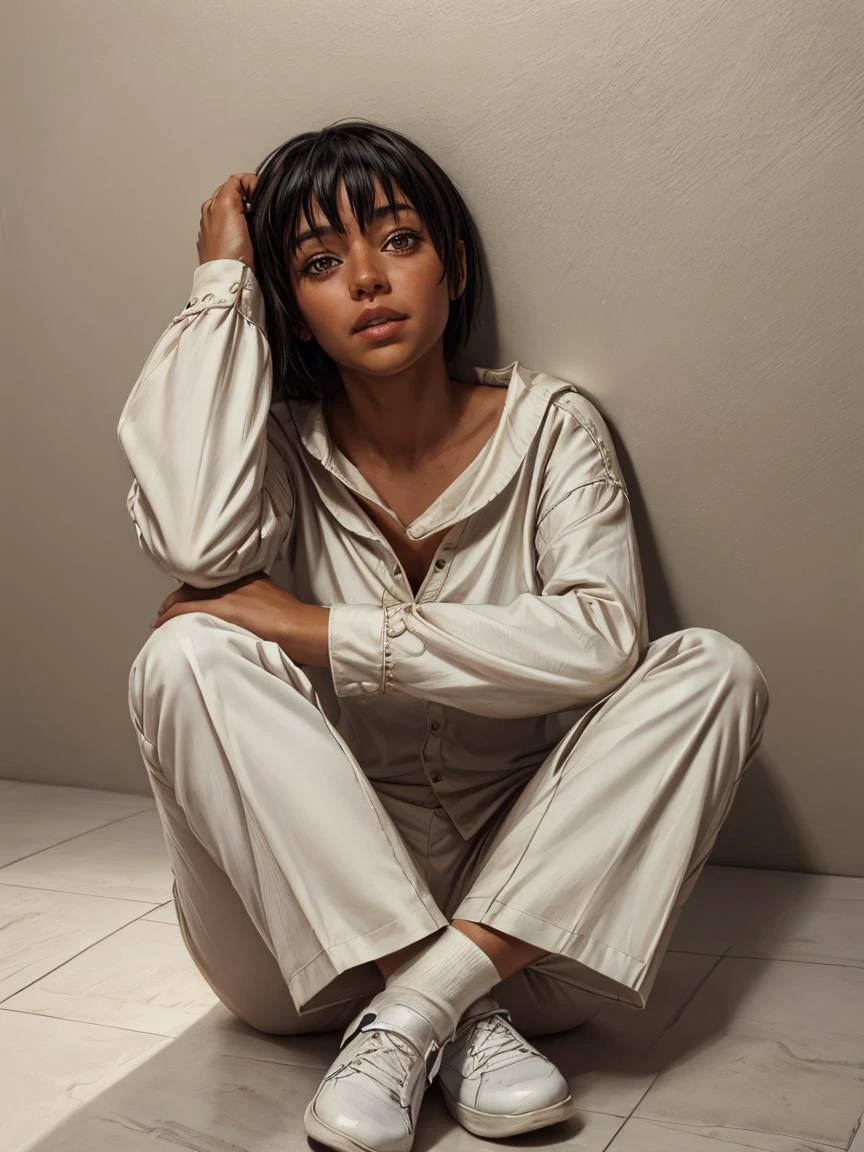 pov, 1girl, (smile:0.3), furrowed brow, on floor,
masterpiece, best quality, intricate detail, realistic, photorealistic, 4k, high contrast, real life, <lora:add_detail:0.5>, <lora:skin_slider_v1:0.4> <lora:breastsizeslideroffset:0.2> <lora:age_slider_v6:0> <lora:weight_slider_v2:0> <lora:CascaV1:0.8> casca \(berserk\), casca \(berserk\), capelet, shirt, pants