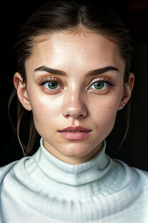 RAW photo, crystal clear, 8k UHD, DSLR,ultra quality,tack sharp,film grain,highly detailed glossy eyes,skin pores, half-body of realistic photo of <lyco:sd15_NicolaCavanis_loha_64_v1:.85> NicolaCavanis, focus on face, wearing a thin sweater , her hair is styled as asymmetrical shoulder-length hair,