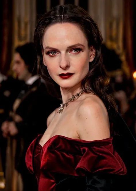 <lora:Rebefer75:0.9>  ,[ballgown|edgMarquise],vamptech, elegant female vampire countess attending ball at grand imperial castle, castlevania
