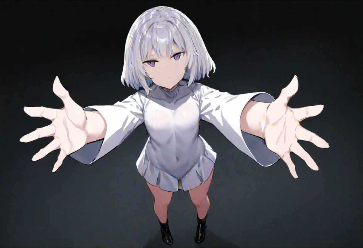 1girl, solo, full body, closed mouth, expressionless, looking at viewer, standing, reaching towards viewer,
masterpiece, best quality, very aesthetic, absurdres,