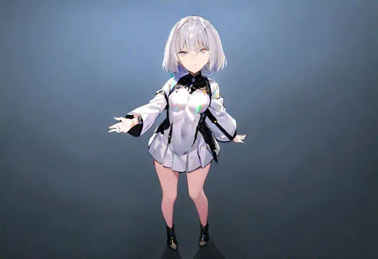 1girl, solo, full body, closed mouth, expressionless, looking at viewer, standing, reaching towards viewer,
masterpiece, best quality, very aesthetic, absurdres,
