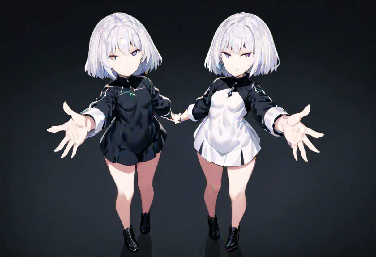 1girl, solo, full body, closed mouth, expressionless, looking at viewer, standing, reaching towards viewer,
masterpiece, best quality, very aesthetic, absurdres,