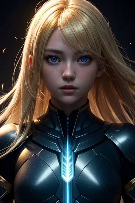 (masterpiece),
1girl,
blonde, floating hair,
blue energy unleashed,
upper body shot,
dark,
HDR, highly detailed, 32k,
black background,
looking at viewer,
godly golden light,
perfect face feature,