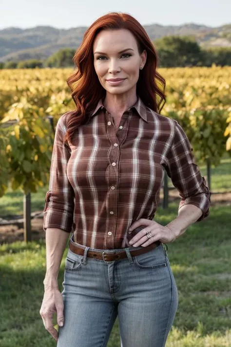 HD photo of beautiful mshn_diamondfoxxx wearing a checkered shirt, short brown hair