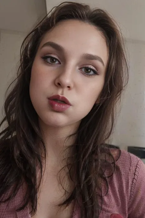 <lora:Primrose:1>, looking at viewer,((makeup, lipstick, eyeliner, eyeshadow)), long hair, puffupcheeks, mugshot photo high quality, masterpiece, <lora:PuffyCheeks:1>