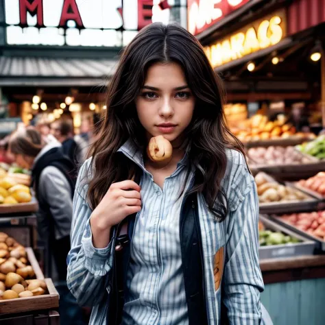 (Seattle Pike Place Market, SFW, raincoat, long-sleeve striped shirt, skinny jeans, ankle boots, browsing the market stalls, early morning:1.35) Instagram_Influencer_108_By_Stable_Yogi
Faceshot_By_stable_yogi
Styler_Embedding_By_Stable_Yogi
<lora:Detail Blaster By Stable Yogi:0.5>
(center_parted_long_wavy_hair)