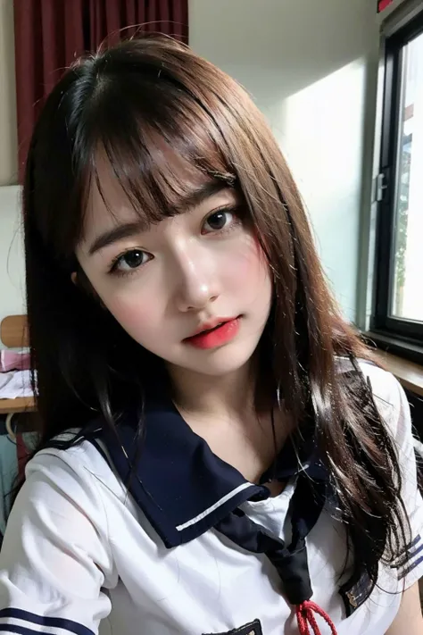 1girl, (18 years old:1.2), teenage, cute girl, school uniform, kawaii,
<lora:lqgirl-15:0.9>, lqgirl,