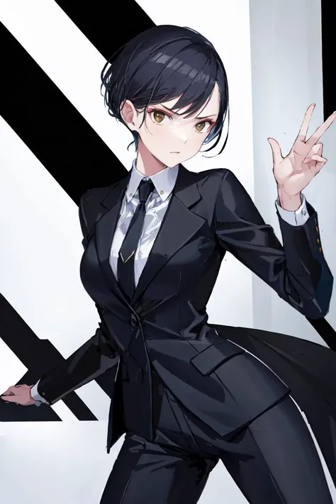 Woman, tailored suit, power stance, serious expression, minimalist setting, sharp lighting, clean lines, Annie Liebovitz, Richard Avedon, black and white, sophistication, elegance, professionalism, assertiveness, confidence, curves, angles, shadows, geometric shapes, modernism, futurism, sharpness. High detail. Strong. Timeless. Bold. Classic. Striking. Immaculate. Iconic.
Goldie