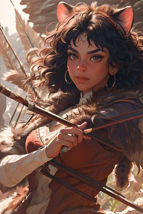 DEN_xochavella_OF,
(prehistoric warrior woman hunting in a chaotic jungle with spears and arrows, (fur clothing:1.2), fur, warrior, prehistoric, cave person, (wearing fur clothes:1.2), (wearing animal skins:1.2), fur, animal skins:1.2),
bokeh, f1.4, 40mm, photorealistic, raw, 8k, textured skin, skin pores, intricate details  <lora:epi_noiseoffset2:1>, epiCRealism <lora:ClothingAdjuster3:-1>