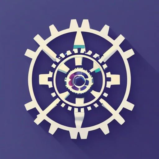 Design a logo for a tech company using gears, cogs, and electronic components that convey precision and engineering excellence.