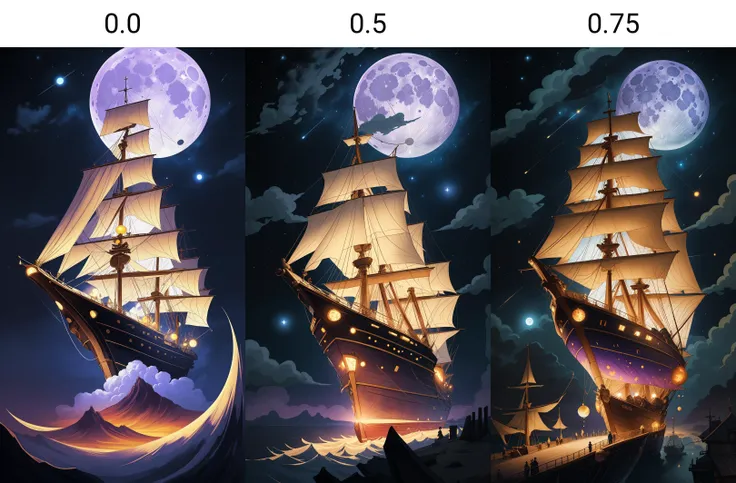 <lora:dAIversityLoRA15-PhotoSemiReal:0.0> Surrealistic painting of a bustling marketplace of thoughts in a mind, with stalls of ideas, memories, and emotions. A pirate ship made of clouds sails over the glowing moon in the starry night sky. The mood is dreamlike and thought-provoking, with a sense of wonder and curiosity. The color palette consists of deep blues, purples, and glowing golds. Focal points include the intricate stalls of the marketplace, the ship's sails, and the moon. The background details include twinkling stars, swirling galaxies, and floating orbs of light.
