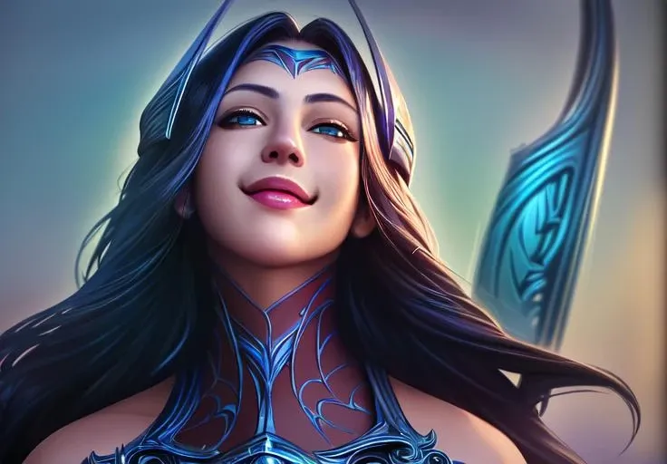 <lora:irelia:0.8>, irelia, smile, portrait,, (masterpiece, best quality, absurdres, detailed, ultra-detailed:1.3), (highly detailed, high quality:1.3)