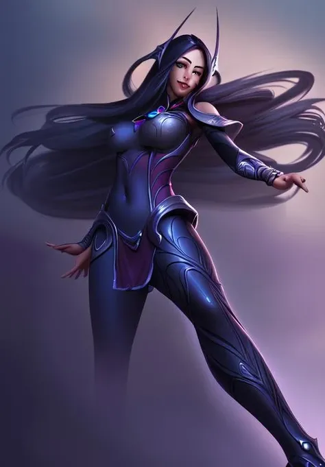 a woman, sfw, <lora:irelia:0.8>, irelia, smile,, (masterpiece, best quality, absurdres, detailed, ultra-detailed:1.3), seductive, (highly detailed, high quality:1.3)