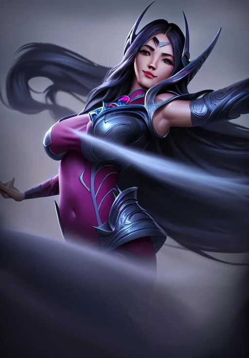 Psylocke, the enchanting sorceress with a big and beautiful face, wields a gleaming sword. Surrounded by a spectacle of swirling colors and radiant energy, her image creates a mesmerizing scene. With a graceful stance, she exudes confidence and power, her eyes gleaming with intelligence and determination. The background is filled with dazzling effects, as if the very fabric of reality is bending to her will, adding to the enigma and allure of this formidable figure.