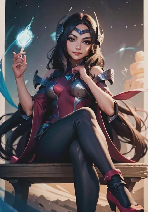<lora:irelia:0.8>, irelia, smirk, sitting,, (magical, magnificent, masterpiece:1.3)
