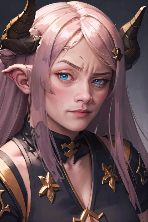 (highly detailed face and eyes:1.3),
<lora:RocksEyebrowRaise:1>, RocksEyebrowRaise, portrait, raised eyebrow, thick eyebrows, 
<lora:NarmayaLoRa:1>, 1girl, narmaya \(granblue fantasy\), draph, Standard, ver1costume, 
Ultra-detail,(highres:1.1),best quality,(masterpiece:1.3),cinematic lighting,