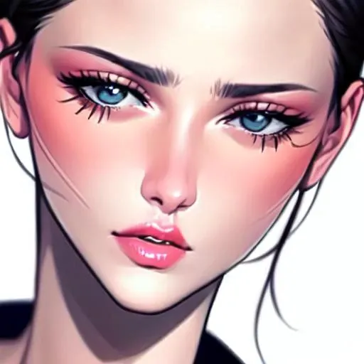 detailed skin, a close up portrait of a lonely solo 1girl