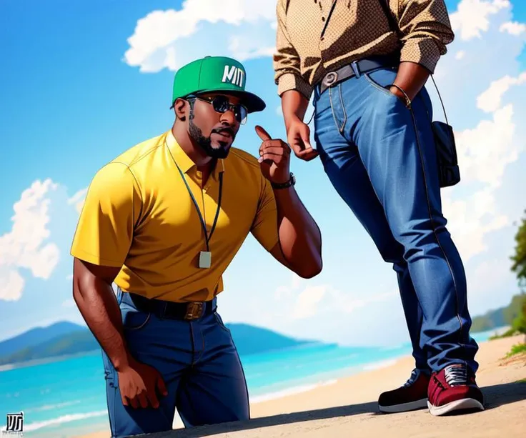 Outkast unintentionally giving bad directions to a stranger , hd,, trending on artstation