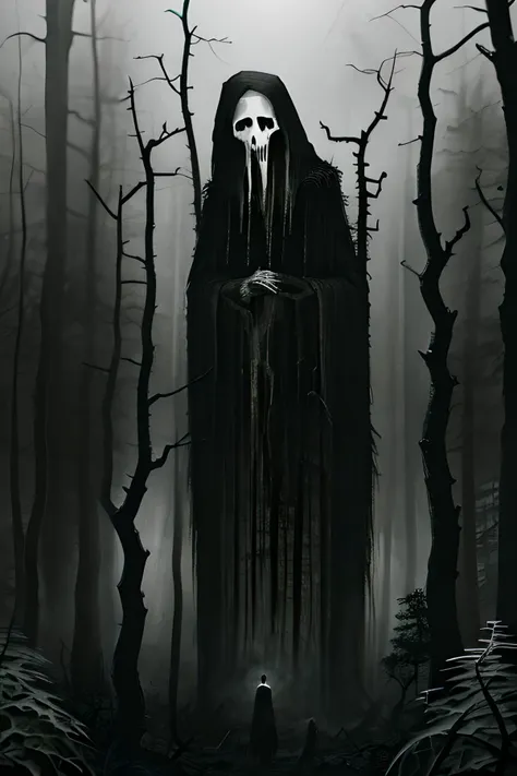 A in a forest , macabre, nightmare, intricate details, morbid, dark shot, muted colors, film grain, technicolor, by vergvoktre, d4rk4rt artstyle,
<lora:vergvoktre_finetuned:.75>, <lora:Dark_Art:1>