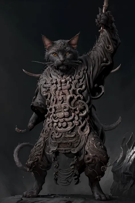 ,YaoGuai Black Myth Wukong,,
horror (theme), masterpiece, high quality, realistic, detailed, 8k,
yaoguai,(cat),claw,cloudy,castel,
ultra-detailed,hands_on_hips,
<lora:YaoGuai Black Myth Wukong:1>,<lora:more_details:0.2>