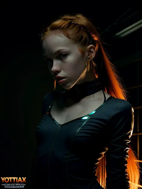 D011yLittle, woman,
(dutch angle), detailed face, perfect eyes,
Female, porcelain skin, angular features, defined jawline, high forehead, arched eyebrows, sharp nose, full lips, athletic build, futuristic bodysuit, Ridley Scott's Alien, H.R. Giger, surrealist, chiaroscuro, stark contrasts, dark background, intense gaze, high resolution, 3D rendering, ultra-realistic, high definition, dramatic, sharp, intense, ultra-high detail, ultra-modern, hyper-realistic.
(microkini:1.1),