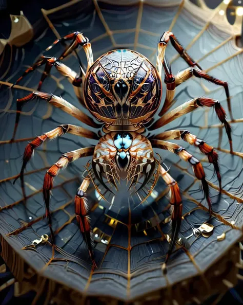 Energizing Breathtaking Spider, <lora:HighTech_Insect:1> BugCraft