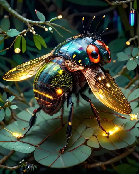 Energizing Breathtaking Firefly, <lora:HighTech_Insect:1> BugCraft