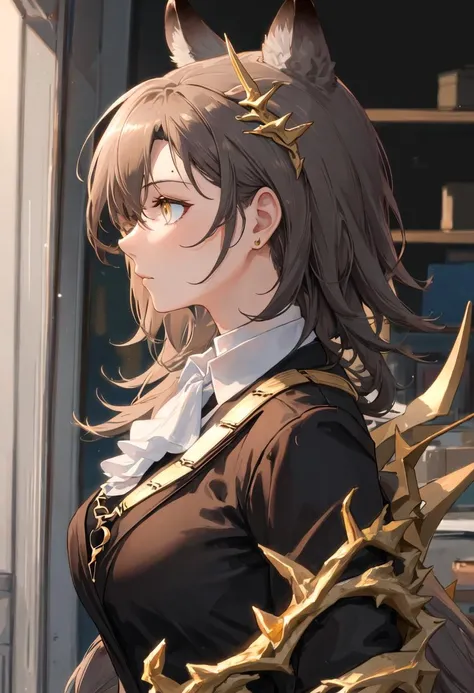 {safe:1.10}, best quality, masterpiece, highres, solo, {penance_arknights:0.90}, profile, from_side, upper_body