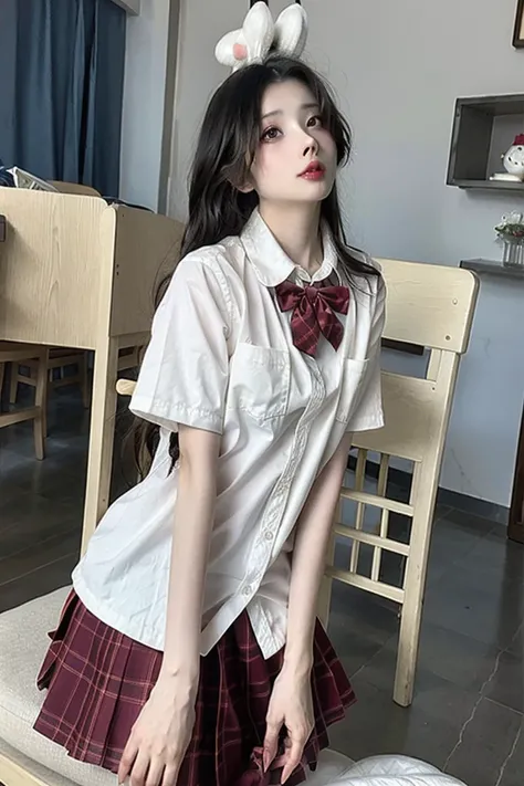 masterpiece, best quality, masterpiece,best quality,official art,extremely detailed CG unity 8k wallpaper, day,1 girl, school,<lora:jk_v1.0:0.8>,<lora:20denBlackTightsPantyhose_v10:0.4>,