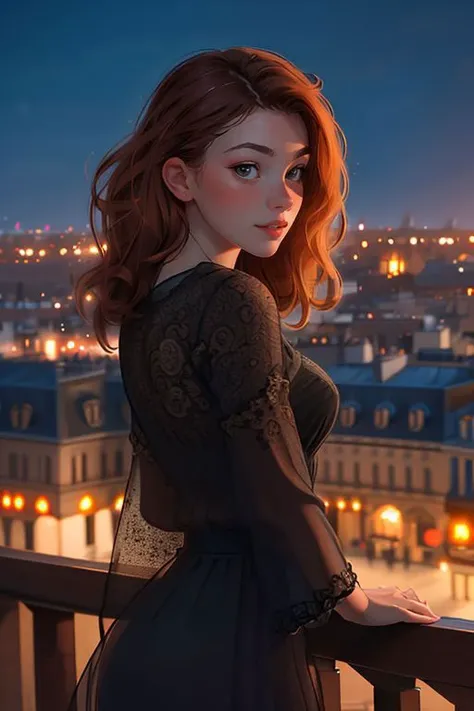 Merger_heidi_rebloom,
standing on a balcony wearing an elegant outfit, Paris scene, Eifel tower, balcony railing, balcony, City scape, scenic,
bokeh, f1.4, 40mm, photorealistic, raw, 8k, textured skin, skin pores, intricate details  <lora:epi_noiseoffset2:1>, epiCRealism <lora:detail_slider_v4:0.8> <lora:ClothingAdjuster3:-0.8>