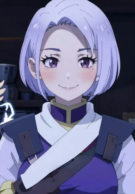 <lora:PlaythroughCertainDudeVRMMOLife:0.8>, Ayame, solo, smile, closed mouth, (gorgeous, beautiful, enchanting:1.3)