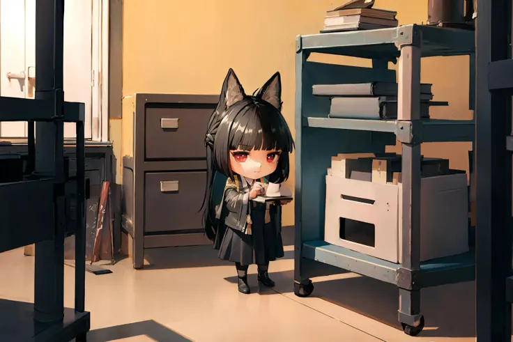 masterpiece, best quality,indoors,1girl, solo,(chibi:1.4),