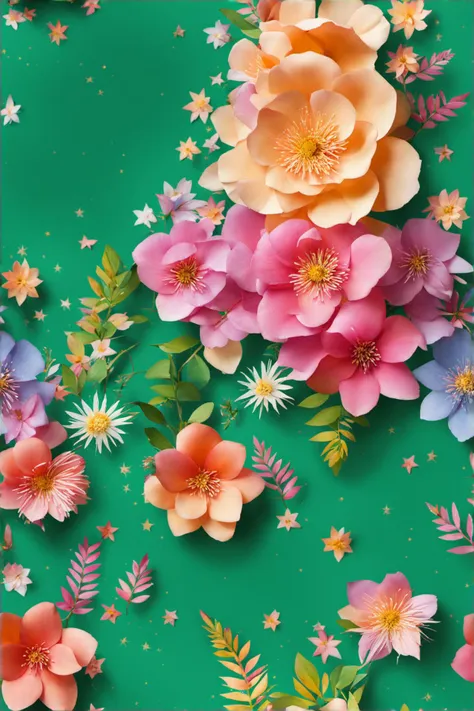 <lora:jing:0.9>,YJ,flower,pink flower,gradient,starry background,leaf,white flower,pink rose,green background,red flower,yellow flower,purple flower,orange flower,blue gradient background,