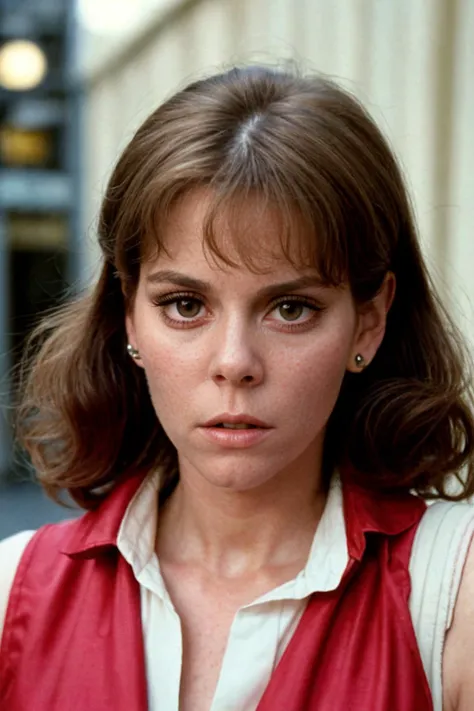analog film photo solo, tstyle, realistic, ((vintage photo)), ((woman)), (((Jane Fonda Soft Curls with Side-Swept Bangs Hairstyle))), (((angry,anger vein):1.2)), ((Silk collared shirt tucked into a metallic pleated flared skirt, paired with pointed-toe pumps.)), ((desert caravan market at sunset)), ((dynamic pose)), , , high detailed, (cinematic shot:1.3), PA7_Human-Likeness, PA7_Photo-BW, 8k, clear facial features, pastel themed colorgrade, in style of wes anderson, <lora:PAseer-SD15-LCM Quick:1> <lora:picxer_real:.5> <lora:ReaLora:.2> skin <lora:TStyle_-_Photography_Style:.2>  <lora:[US]_-_Lesley_Ann_Warren:1> danalambert, lesleyannwarren . faded film, desaturated, 35mm photo, grainy, vignette, vintage, Kodachrome, Lomography, stained, highly detailed, found footage