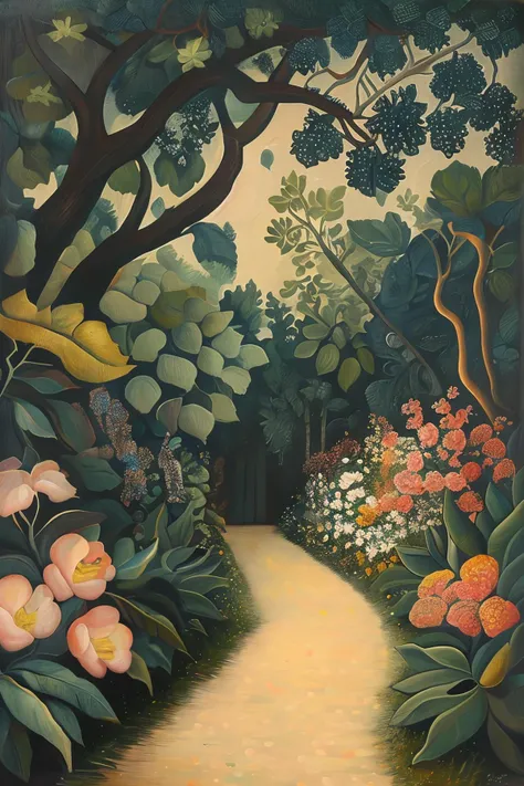 masterpiece,best quality,<lora:tbh128-:1>,portrait of idolmaster cinderella girls,illustration , oil painting , style of Henri Rousseau