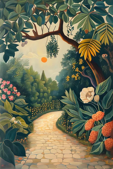 masterpiece,best quality,<lora:tbh128-:1>,portrait of idolmaster cinderella girls,illustration , oil painting , style of Henri Rousseau