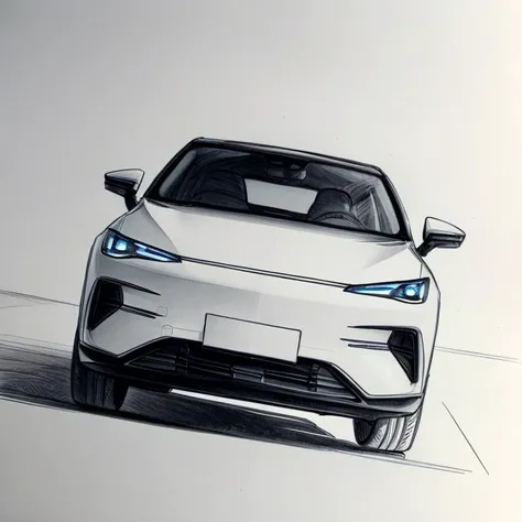<lora:helloSketch5:0.8>,sketch Art,traditional media,1 electric vehicles, <lora:China EV:0.5>,