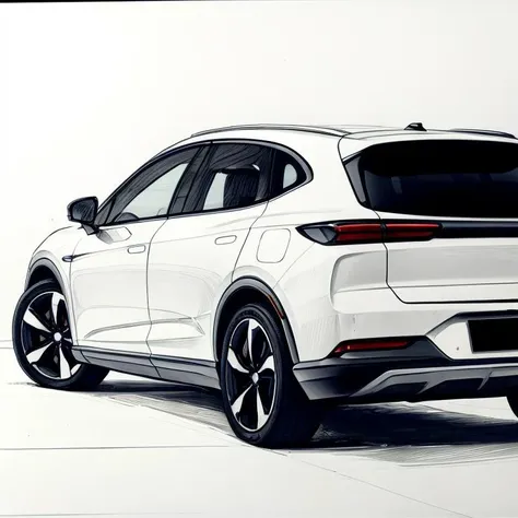 <lora:helloSketch5:0.8>,sketch Art,traditional media,1 electric vehicles, <lora:China EV:0.5>,