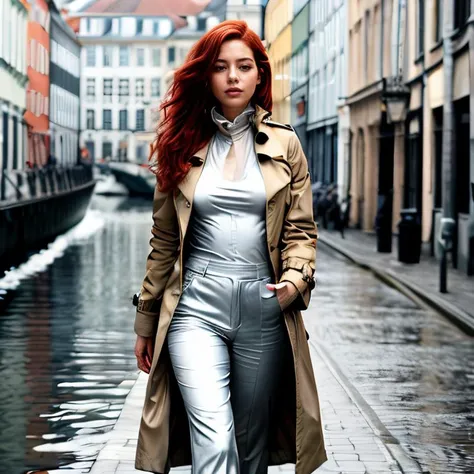 (Copenhagen canal walk, SFW, full-length trench coat, high-neck blouse, wide-leg trousers, enjoying the waterfront, noon:1.35) Instagram_Influencer_77_By_Stable_Yogi
Faceshot_By_stable_yogi
<lora:Detail Blaster By Stable Yogi:0.5>
(center_parted_long_wavy_red_hair)